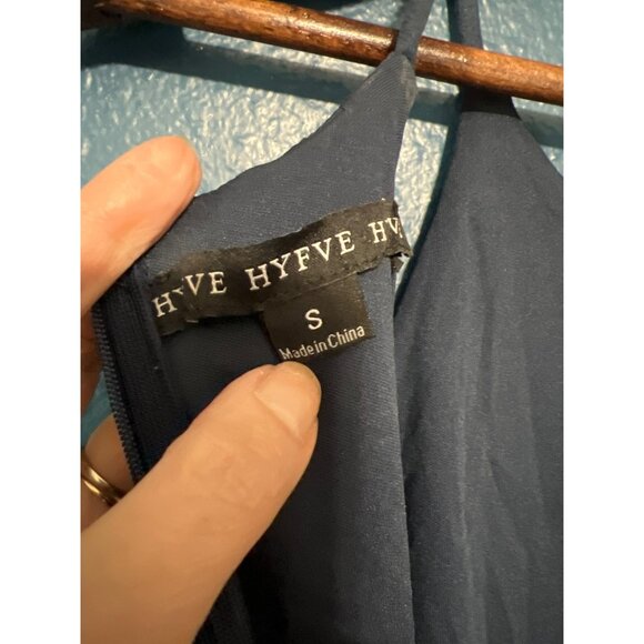 Blue Micro Suede Bodycon Dress W/ Side Ruching & Back Zip Small - Picture 3 of 8